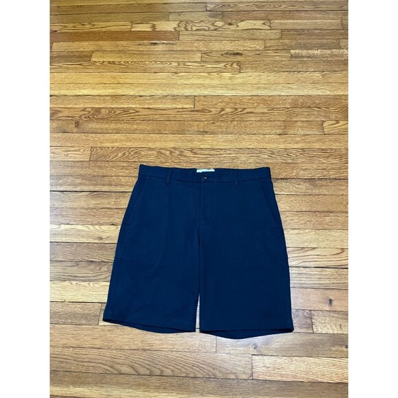 Everlane Chino Shorts Men's Size 33 Navy Blue Flat Front Inseam 9" Classic Fit - Picture 1 of 4
